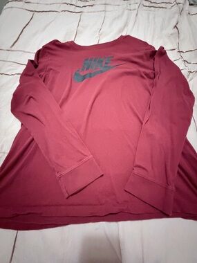Nike Maroon Crewneck Tee
